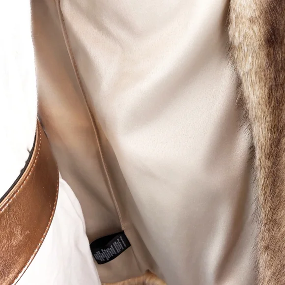 Sanctuary Designed in Las Vegas Womens S Natural Faux Fur Fully Lined Cozy Vest - Picture 8 of 12